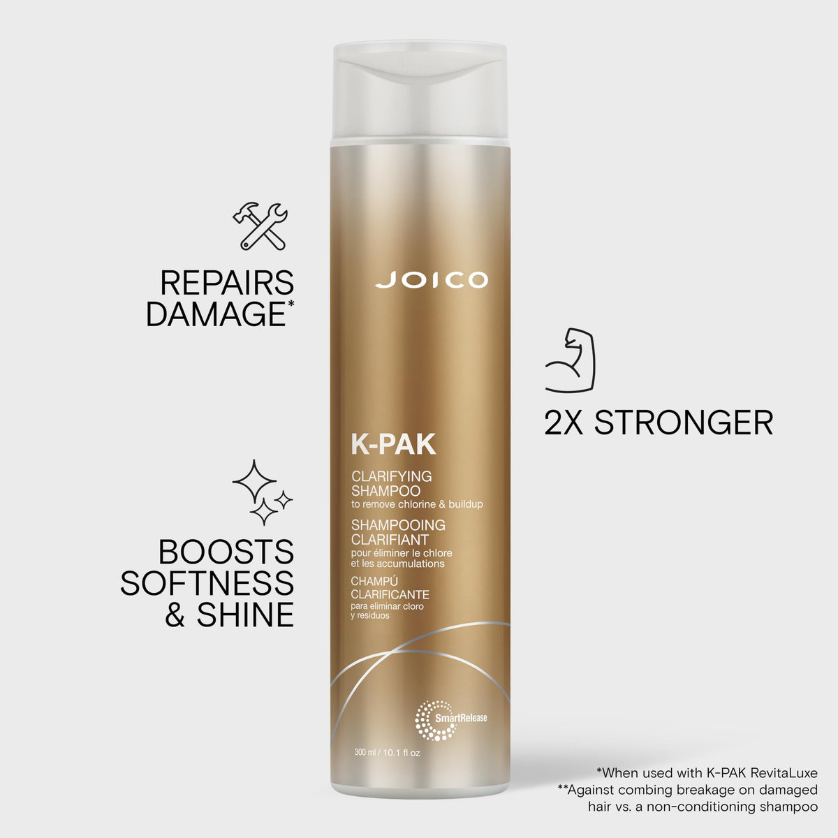 Joico K-PAK creamy lather close-up demonstrating gentle cleansing and slip benefit