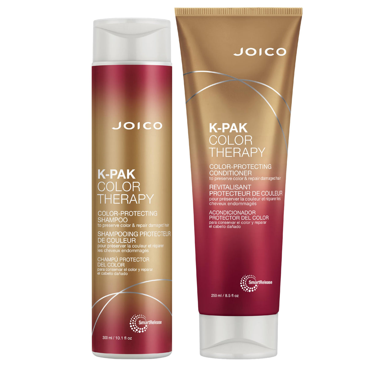 Joico front packaging showing color-preserving duo and benefits