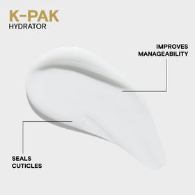 Joico K-PAK Hydrator applied to damp hair demonstrating easy application and instant softness