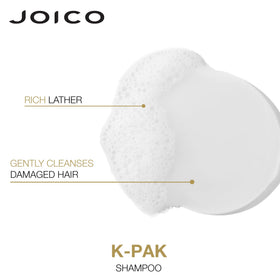 Joico bottles in hand for size comparison and travel convenience