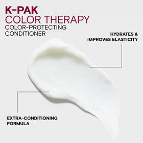 Joico conditioner being applied to wet hair for color protection and manageability
