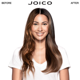 Joico K-PAK shampoo label close-up highlighting gentle cleanse and color care