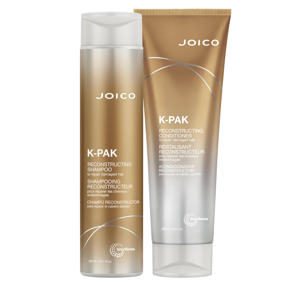 Joico front packaging showing both bottles and benefits