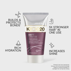 Joico KBOND20 being applied to wet hair for bond rebuilding and detangling