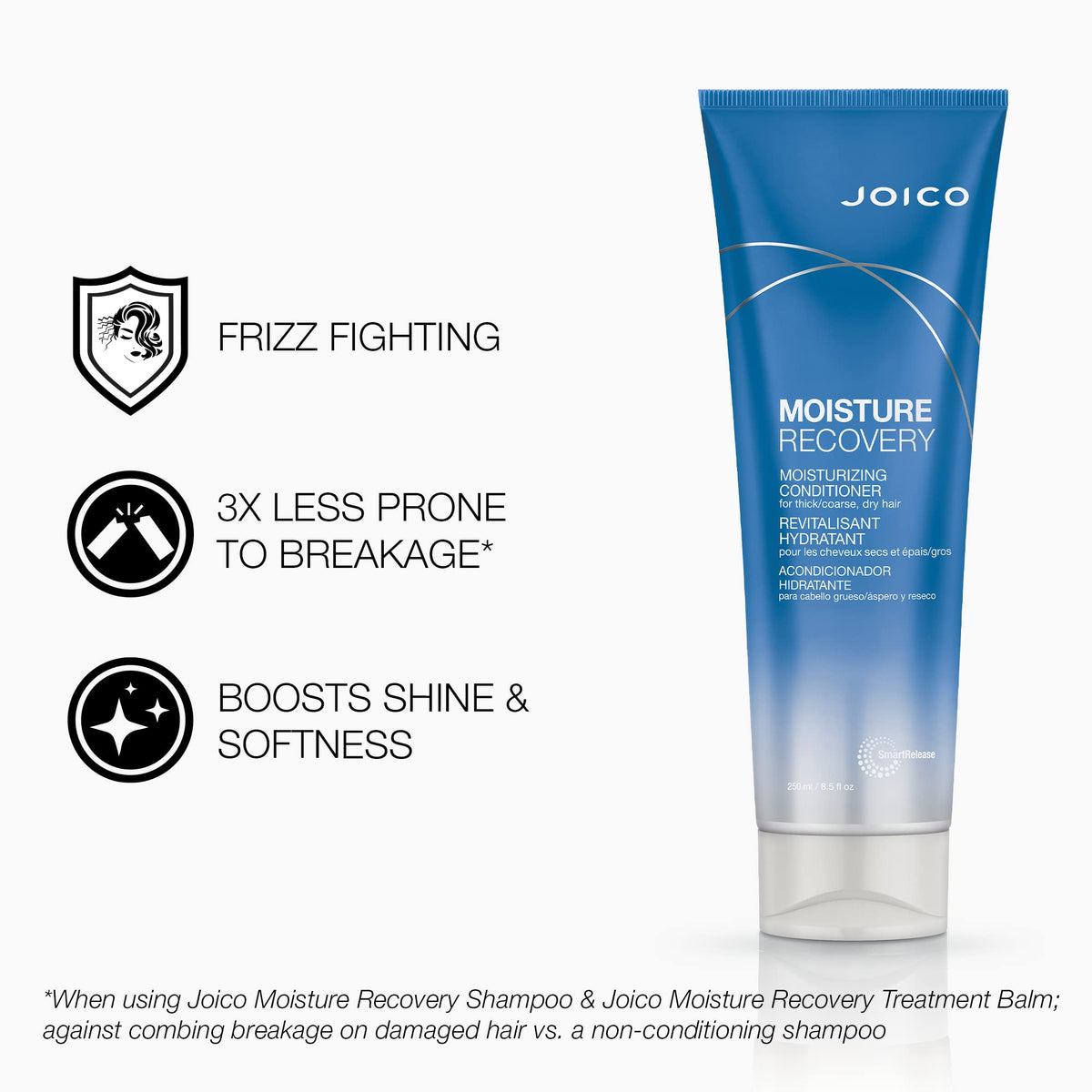 Joico shampoo lather in hand demonstrating gentle cleansing foam