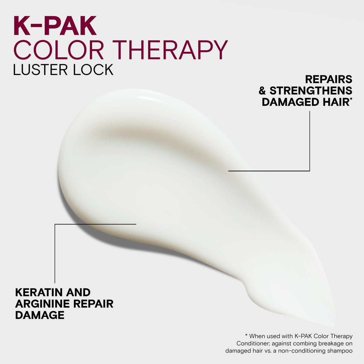 Joico Luster Lock applied to damp hair demonstrating easier detangling benefit