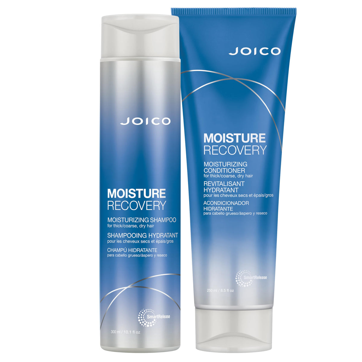 Joico front packaging showing set and vibrant hydration benefits