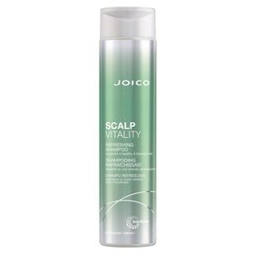 Joico front bottle showing product branding and calming shampoo benefit