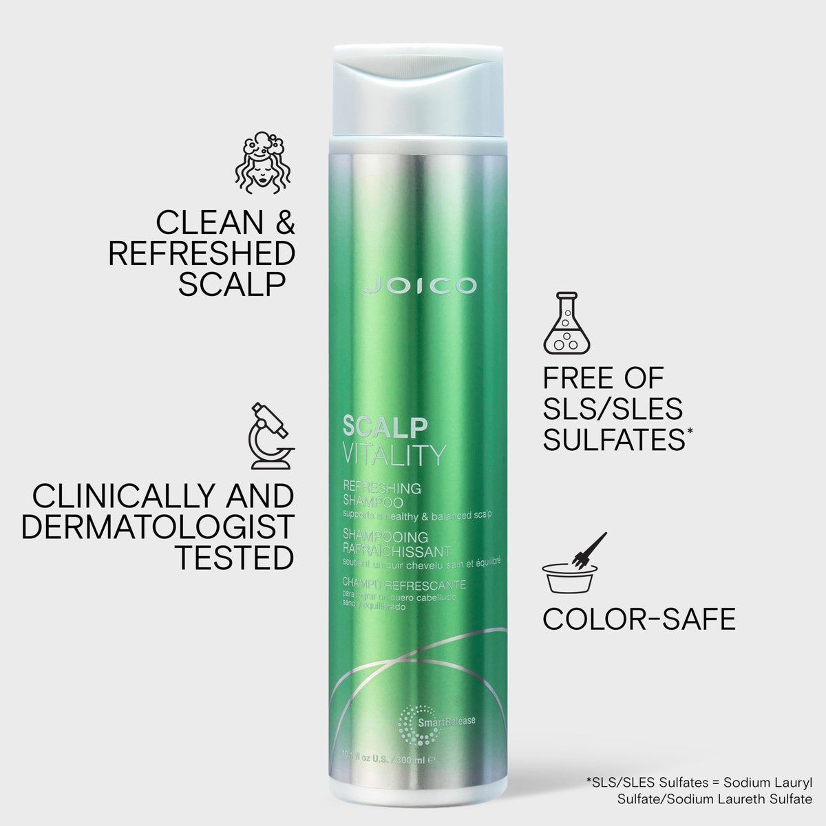 Joico creamy lather texture demonstrating gentle cleansing action