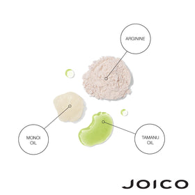 Joico shampoo in hands during use showing gentle cleansing benefit