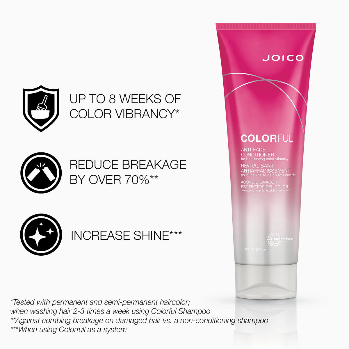 Joico shampoo texture in palm illustrating gentle lather and safe cleansing