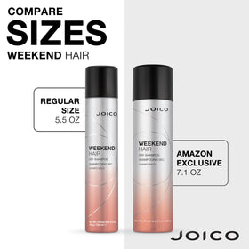 Model using Joico on styled hair for added volume and texture