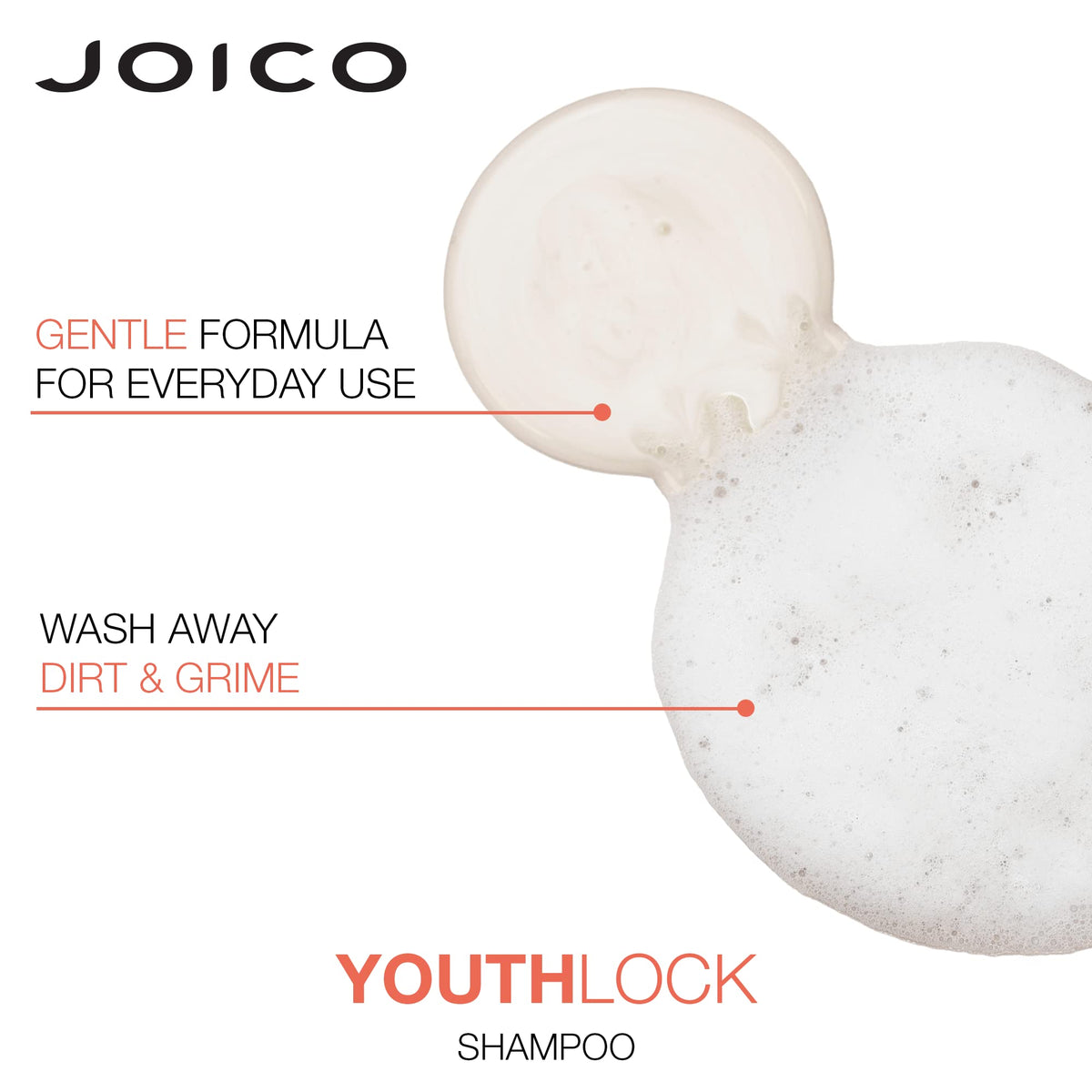 Joico YouthLock conditioner applied to hair ends reducing tangles and breakage