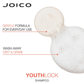 Joico YouthLock conditioner applied to hair ends reducing tangles and breakage