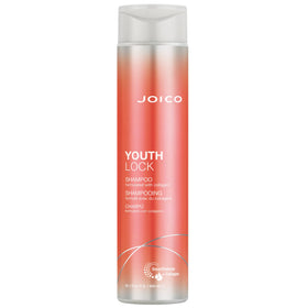 Joico front packaging showing YouthLock shampoo benefits and clean design
