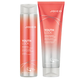 Joico YouthLock front packaging showing set and benefits for youthful body