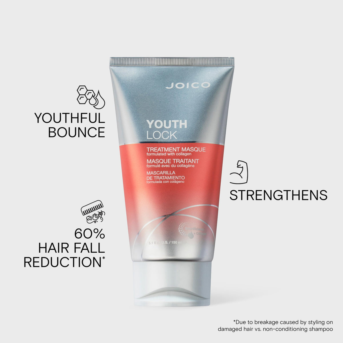 Joico product on hand during application demonstrating smooth spread and detangling