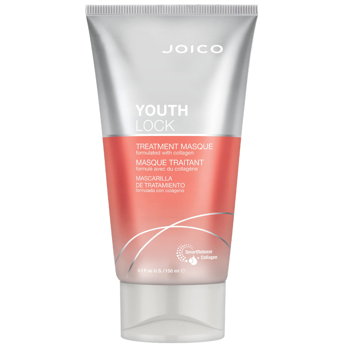 Joico front packaging shows masque jar and clear product identity and benefit