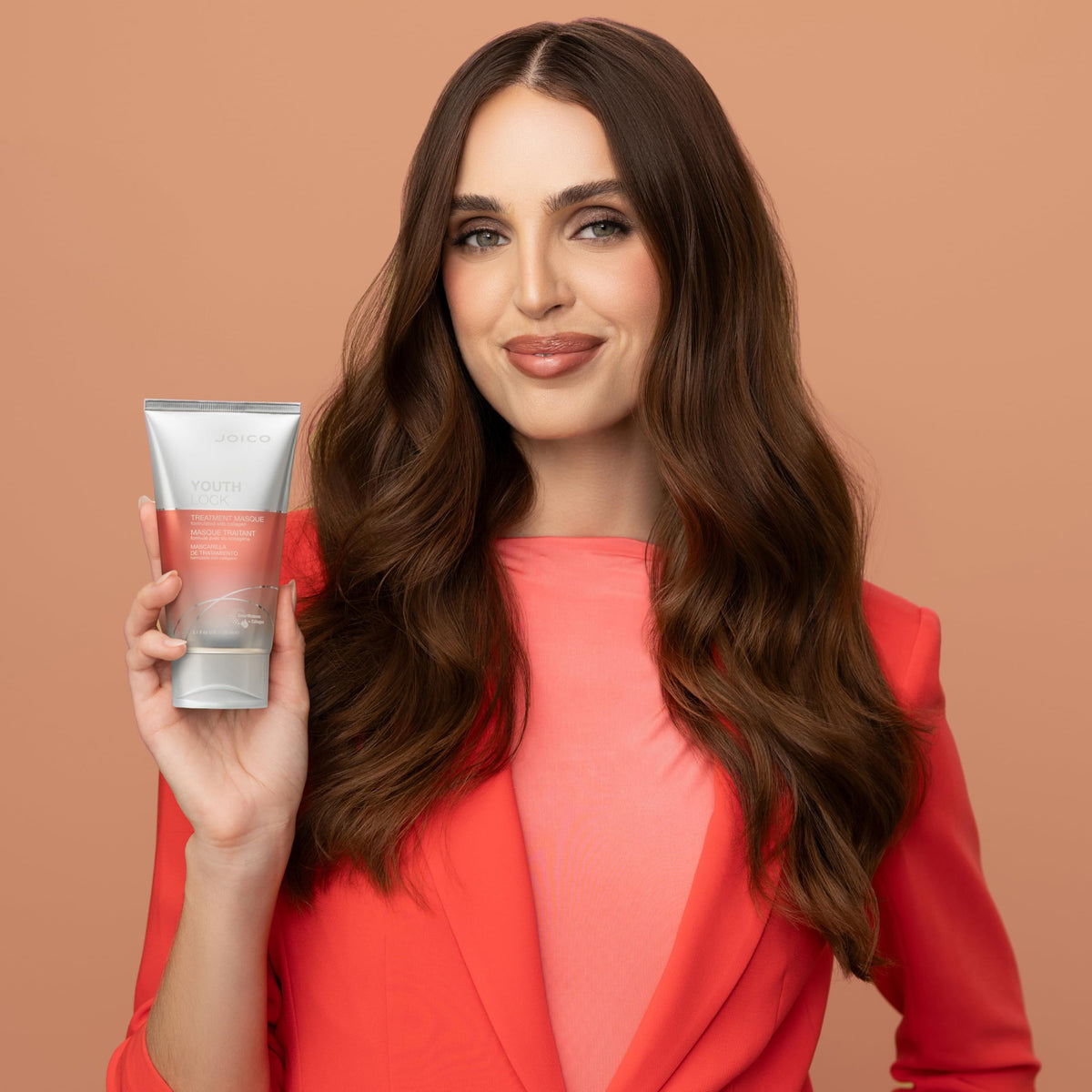 Joico jar staged in bathroom setting showing easy integration into routine