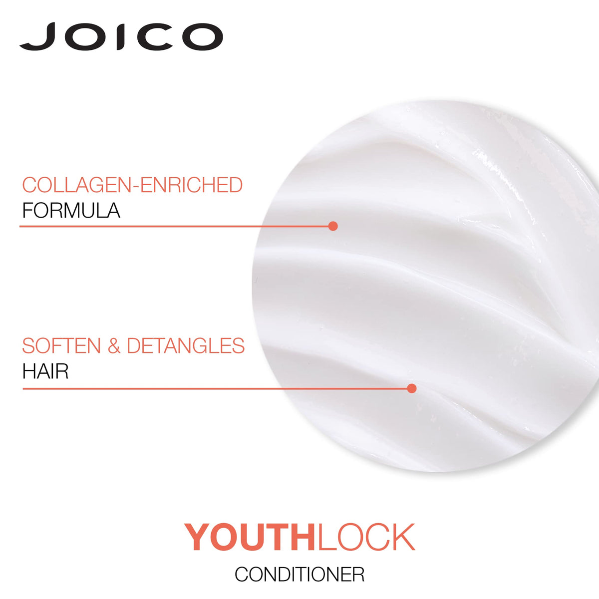 Joico YouthLock twin bottles beside a tape measure showing 10.1 fl oz scale