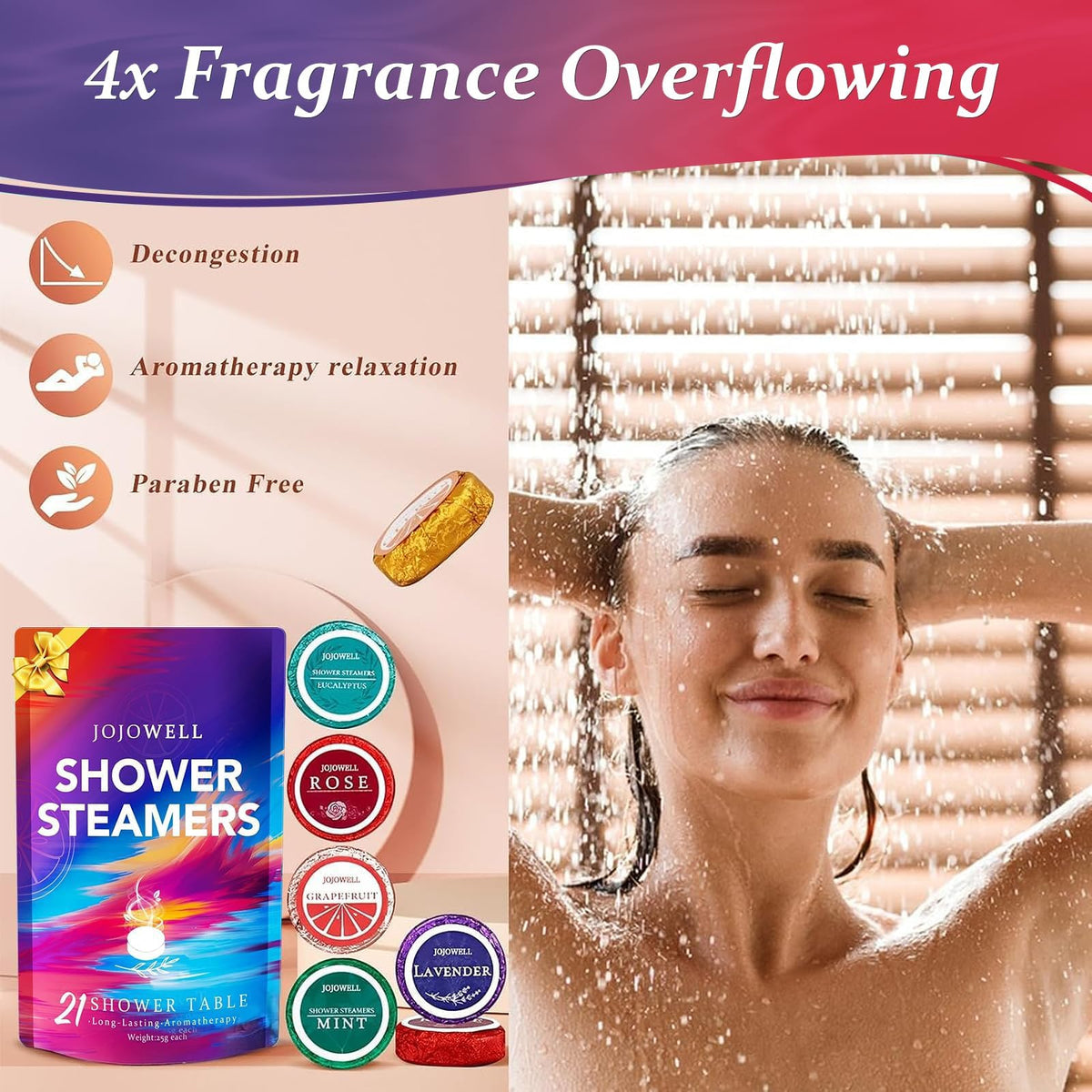 JoJowell steamer inside mesh bag demonstrating hands-free aromatic release and convenience