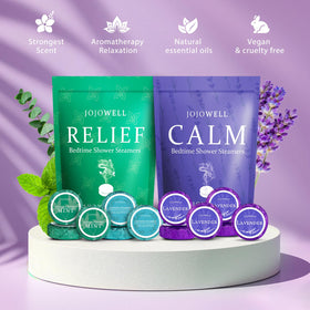 JoJowell tablet close-up texture showing compact, dense essential-oil formula benefit