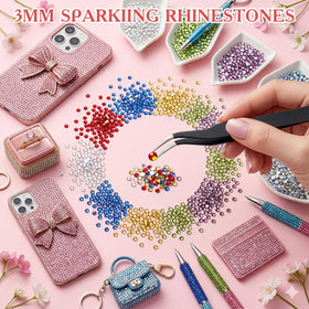JOKERKING stainless steel tweezers and wax pen for accurate gem placement