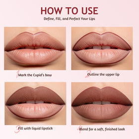 Jolilab lip liners close-up detailing smooth tip for precise definition