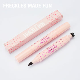 Jolilab freckle pen application on skin showing realistic freckles and precise strokes