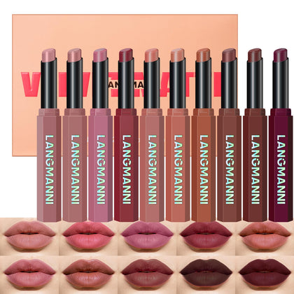 Jolilab front packaging of 10‑shade set showing full collection and compact box benefit
