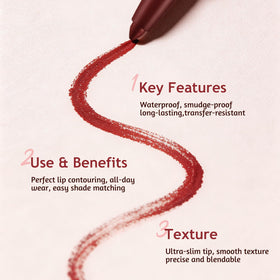 Jolilab liquid lipstick applicator detail for even creamy application