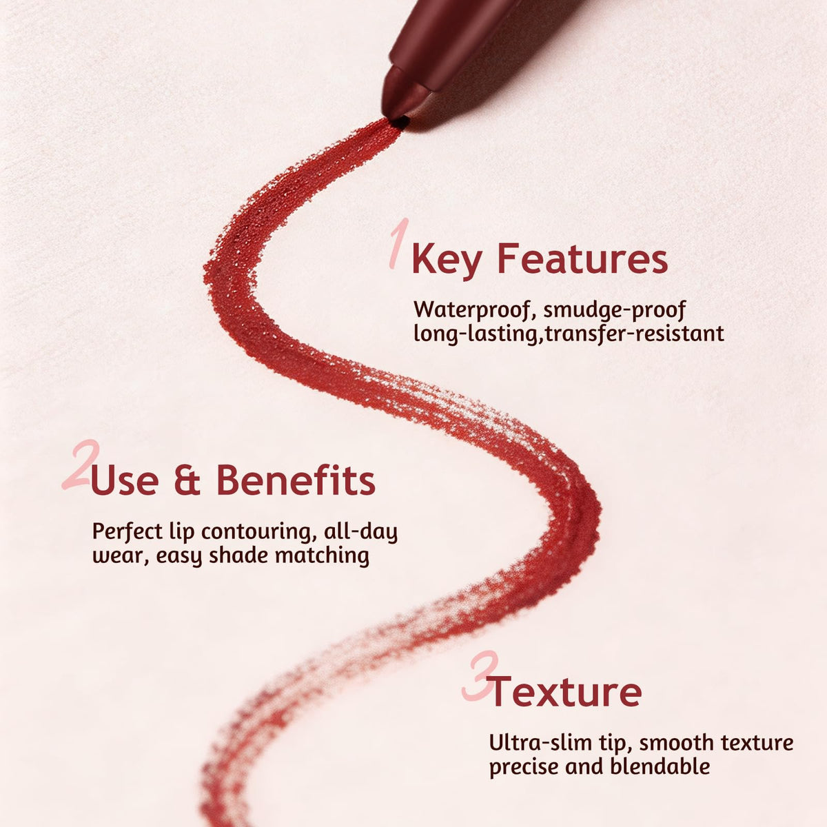 Jolilab liquid lipstick wands displaying applicator for even coverage