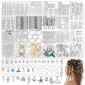Jollidecor front packaging showing full 323-piece silver set and assortment benefit