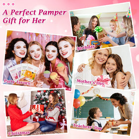 Jollidecor party setup lifestyle with guests enjoying spa favors for shared pampering fun