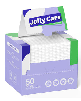 Jolly Care front packaging showing 50-count XL wipes for convenience