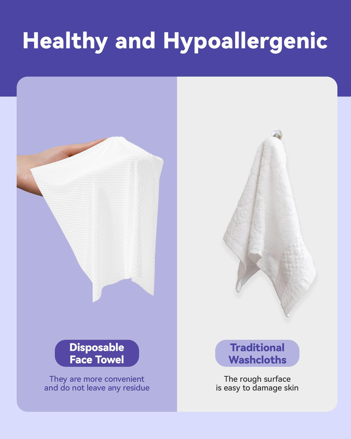 Jolly Care towel beside ruler showing 10x12 inch size advantage