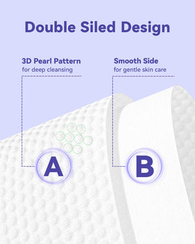 Jolly Care wipe held in hand demonstrating soft durable fabric benefit