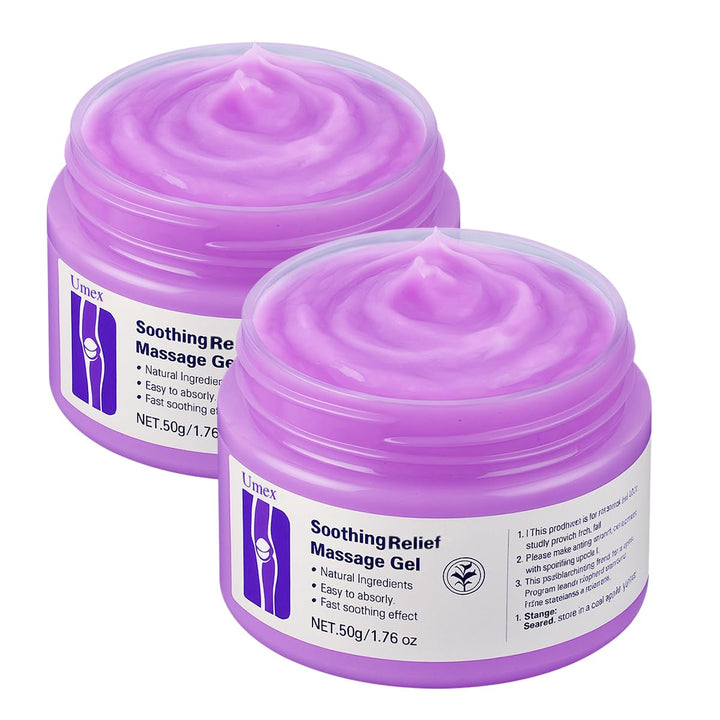 Jonider Umex front packaging showing two purple gel tubes and benefits
