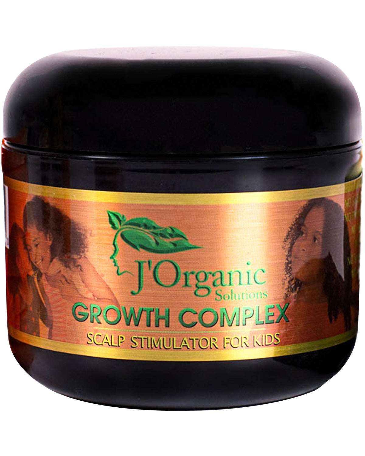 J'Organic Solutions front jar view showing clean packaging and easy application benefit