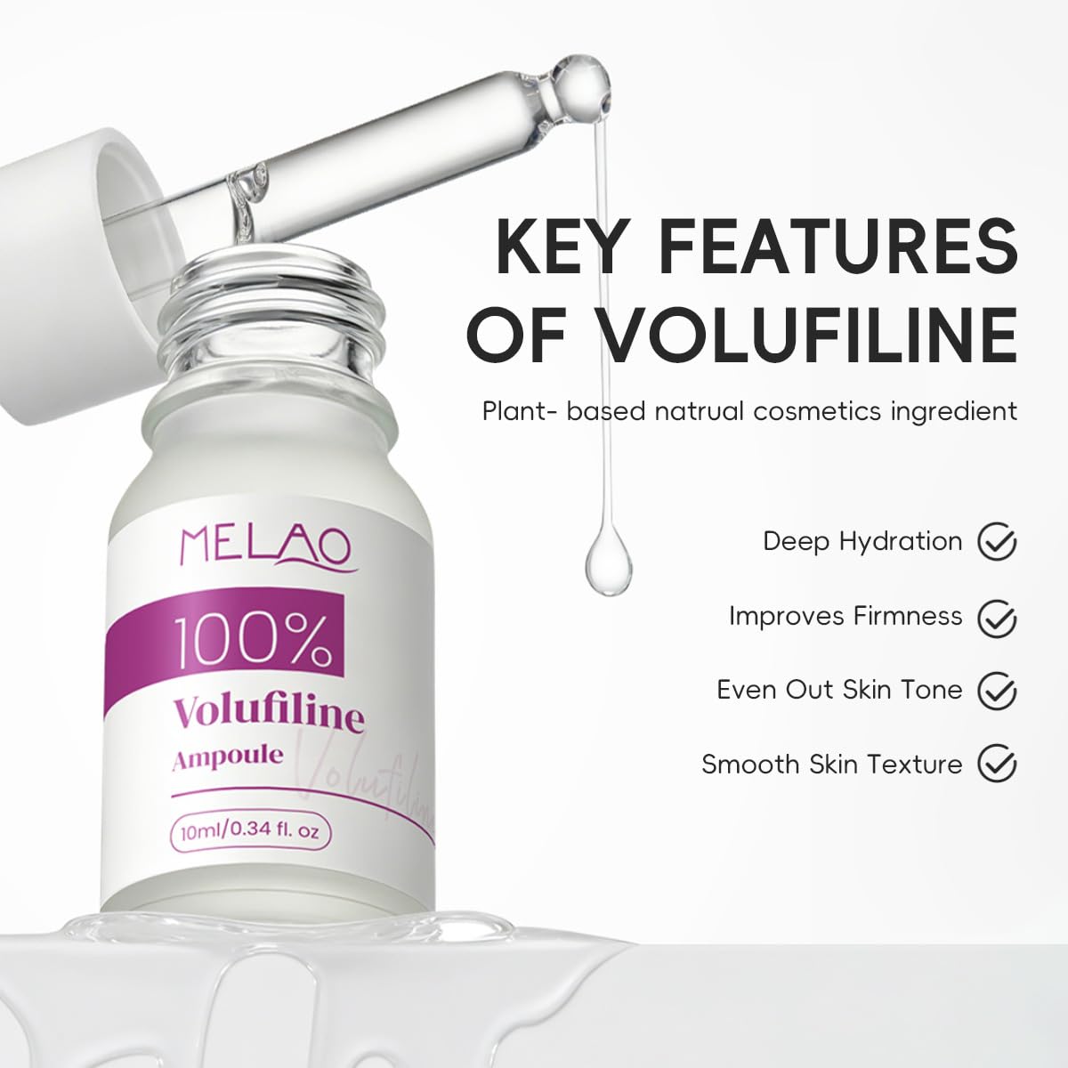 Jornanbo applying a drop to cheek to demonstrate targeted volume-enhancing placement