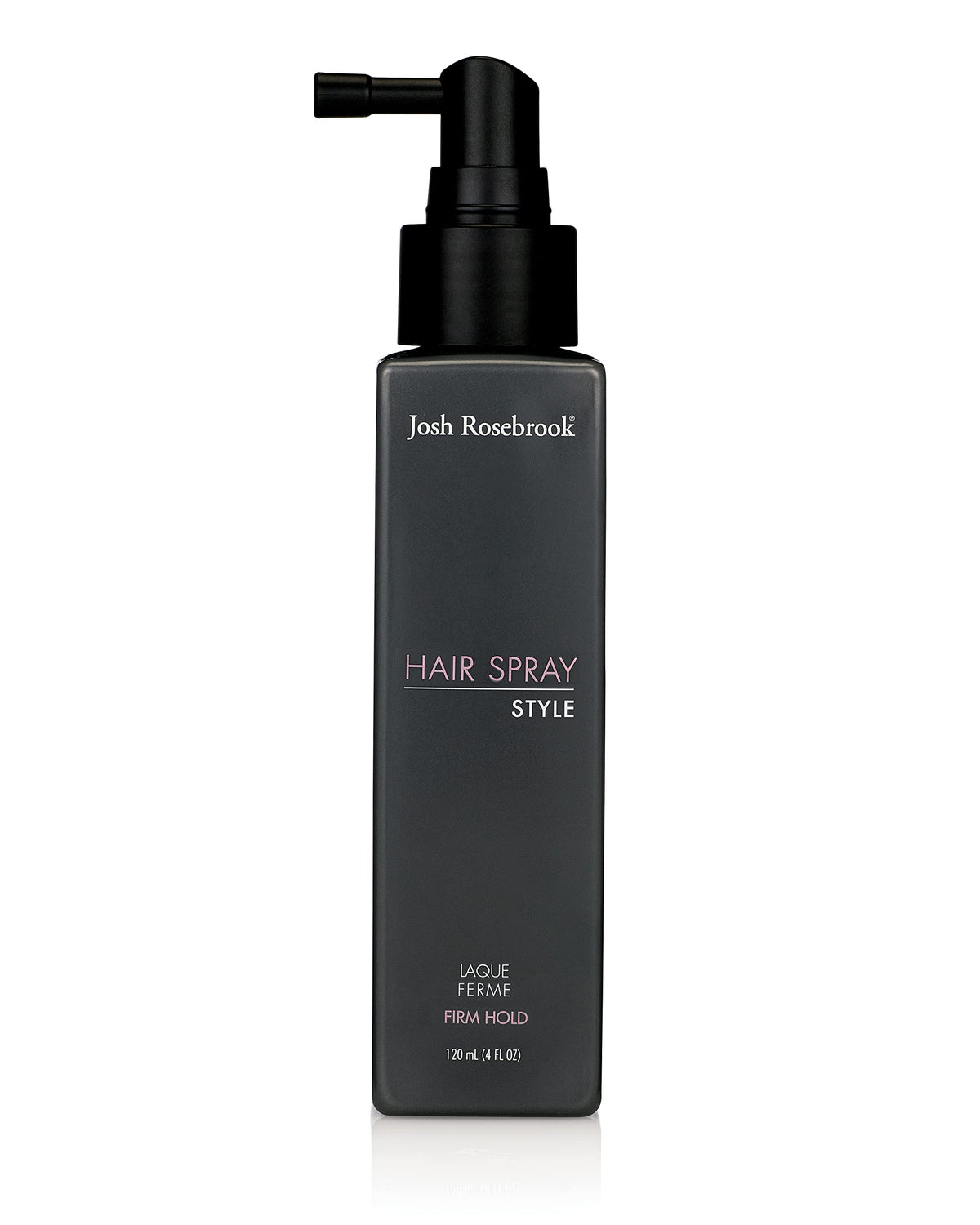 Josh Rosebrook front packaging showing sleek bottle and firm-hold styling benefit