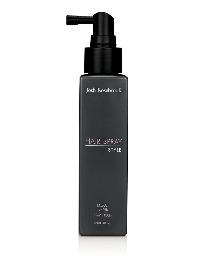 Josh Rosebrook front packaging showing sleek bottle and firm-hold styling benefit