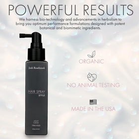 Josh Rosebrook ingredient label close-up highlighting botanical extracts and clean formulation