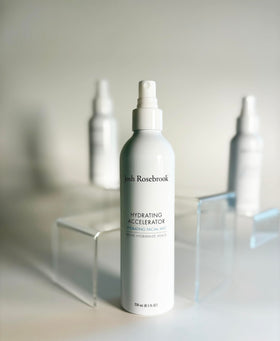 Josh Rosebrook on bathroom shelf suggesting daily routine hydration support