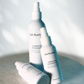 Josh Rosebrook mist mid-air showing lightweight spray for fast absorption