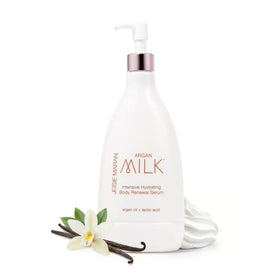 Josie Maran front bottle showing argan milk for fast hydration