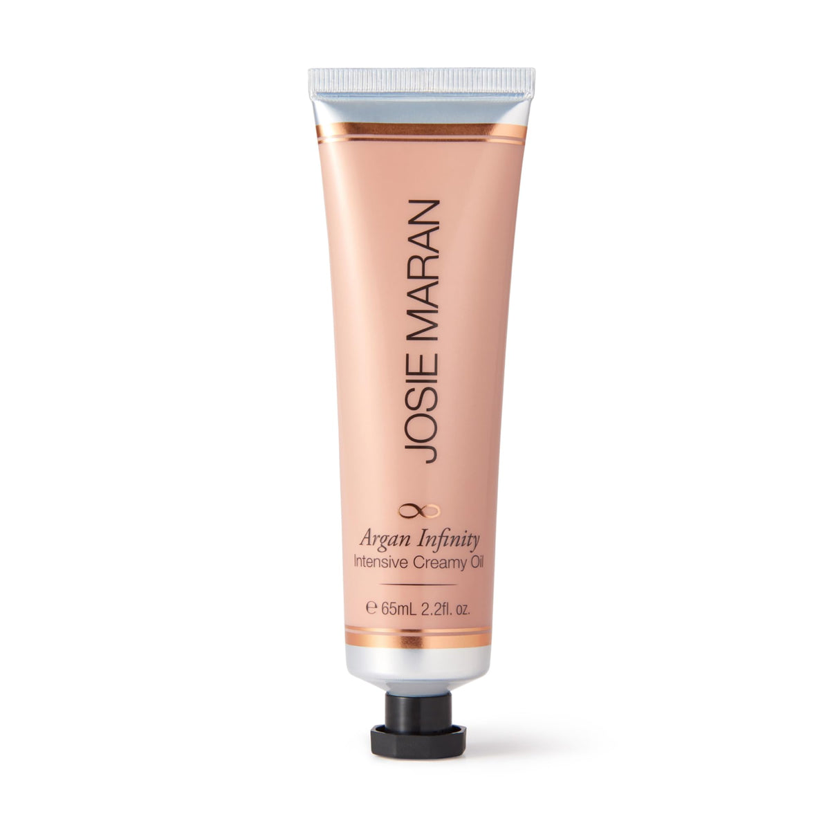 Josie Maran jar front view showing label and compact size for travel