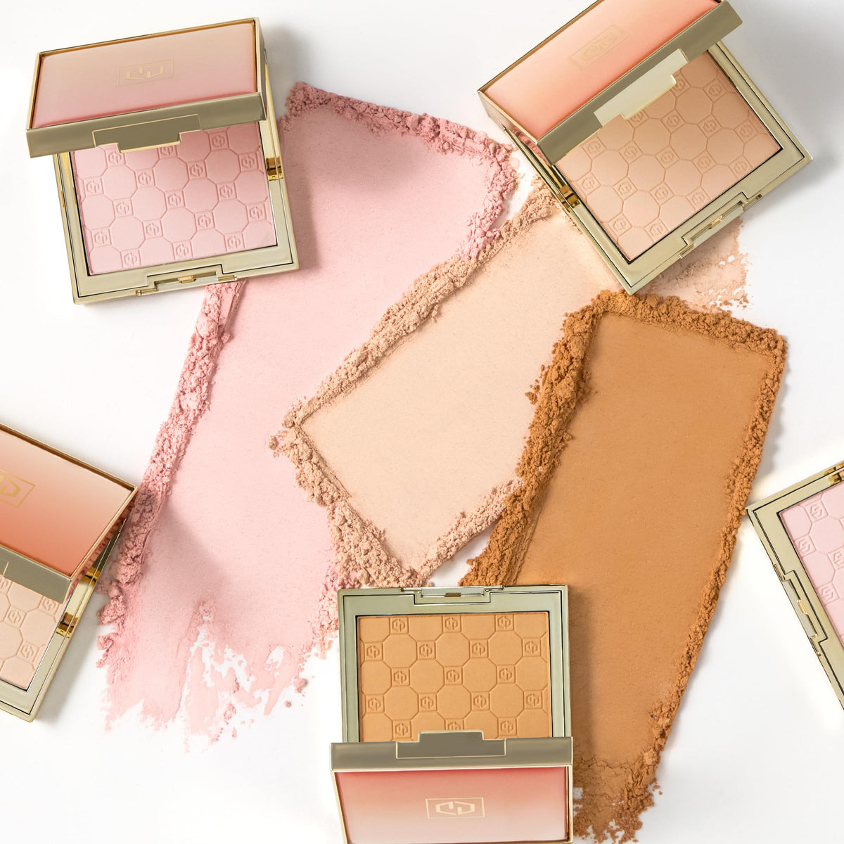 Bathroom vanity scene with Jouer Pink Bright powder offering a radiant finishing touch to daily routine