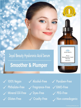 JOYAL BEAUTY nighttime skincare scene, promoting layered routine benefits