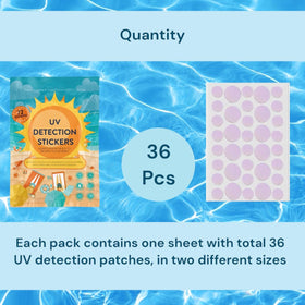 joyful artistry laid out 36 sunscreen patches ready for family use